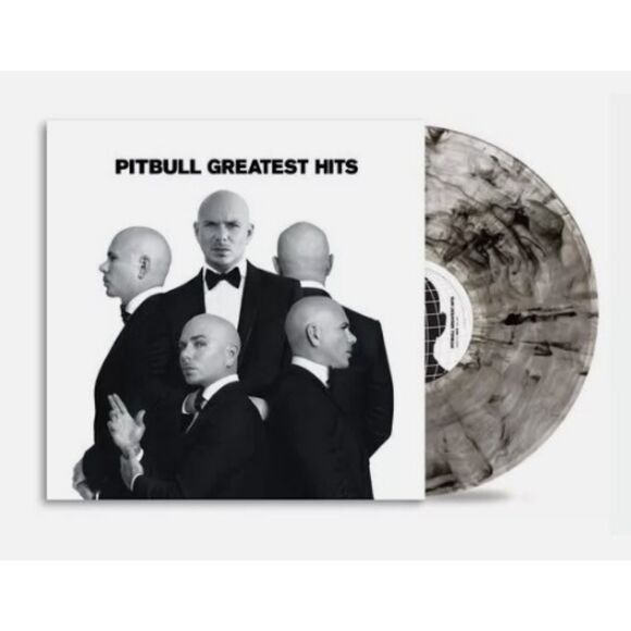 VINYL Pitbull: Greatest Hits Clear w/ Black Swirls LP - NEW / SEALED - Picture 3 of 6